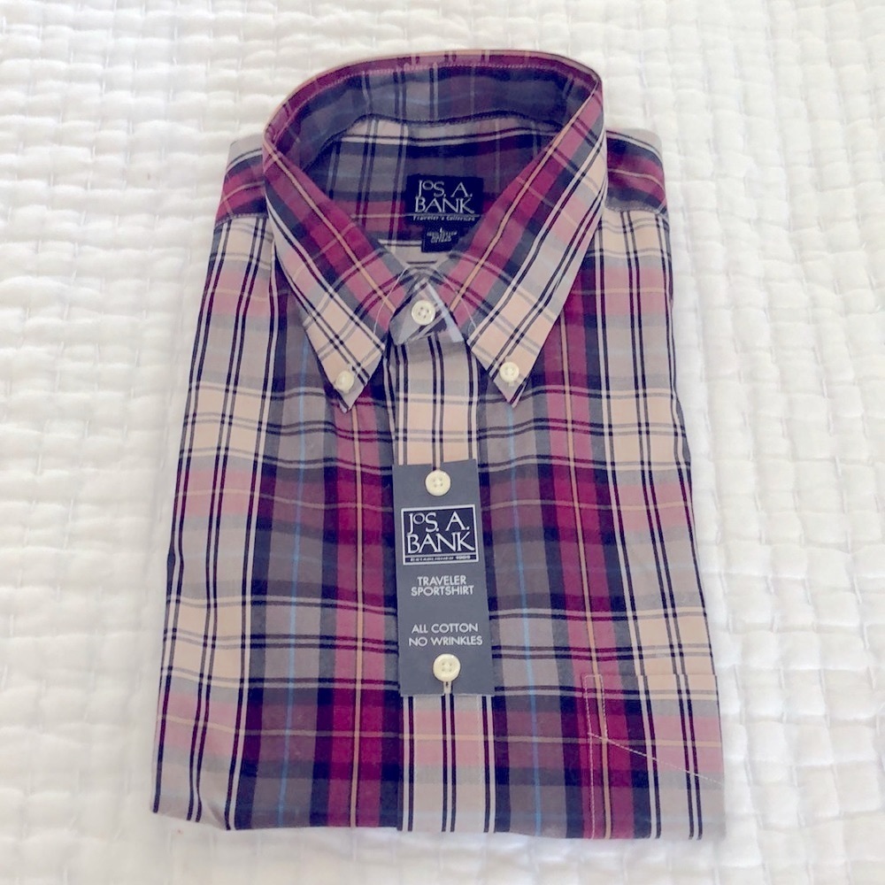 NEW JoS. A. Bank traveler’s collection sportshirt.